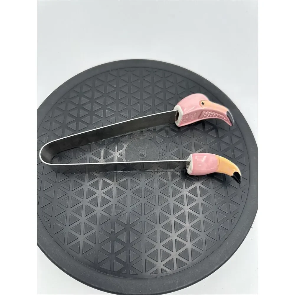 Vintage 1986 Flamingo Ice Or Appetizer Tongs
